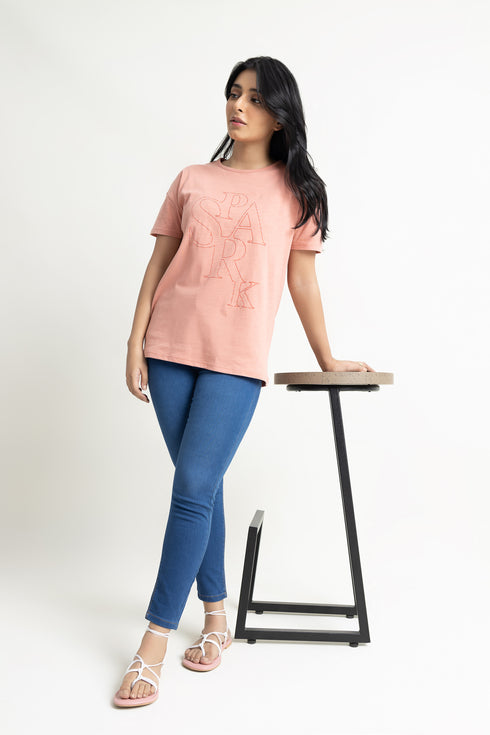 Spark Oversized Graphic T-Shirt